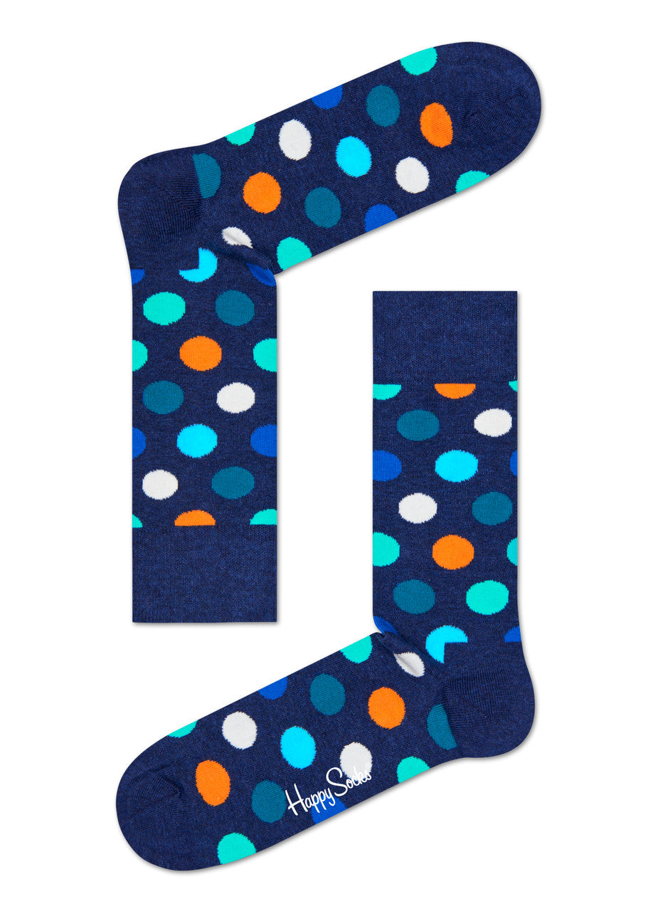 Happy Socks - Big Dot Navy Socks (Men)