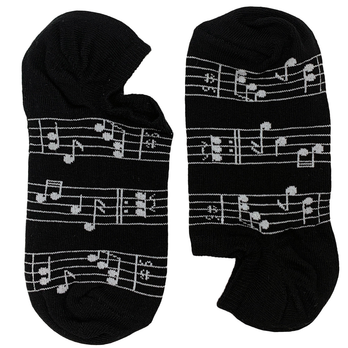 Musical Notes Black Short (Women)