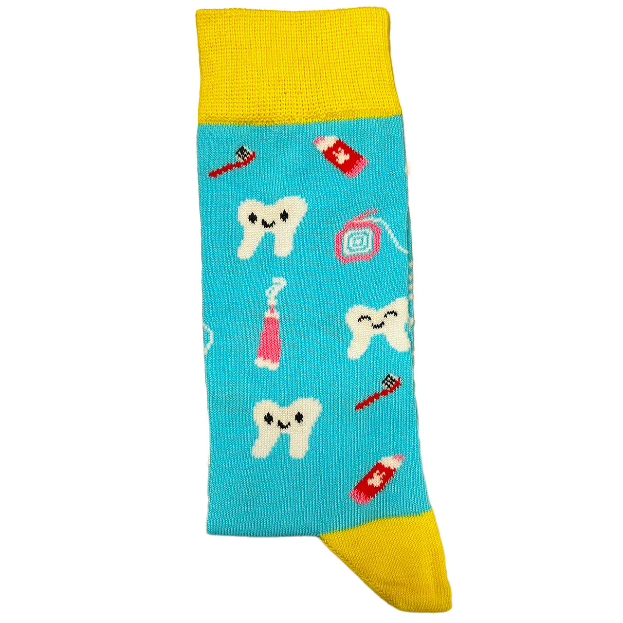 Step into dental style with our Dentist Icons Socks! Featuring a playful pattern of dental symbols like toothbrushes, toothpaste, and smiling teeth, these socks are a whimsical and charming addition to your wardrobe. Crafted for comfort and flair, these socks are perfect for dental professionals or anyone who wants to add a touch of dental charm to their outfit.
Whether you're heading to the dental office or just want to showcase your appreciation for oral health, our Dentist Icons Socks are a fun and uniq