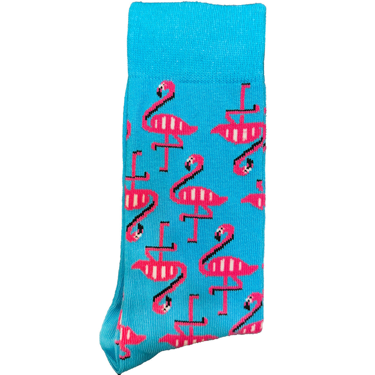 Blue & Pink Flamingo Socks for Men