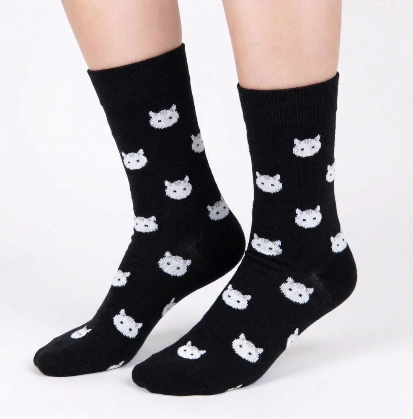 Black Cat Socks (Women's)