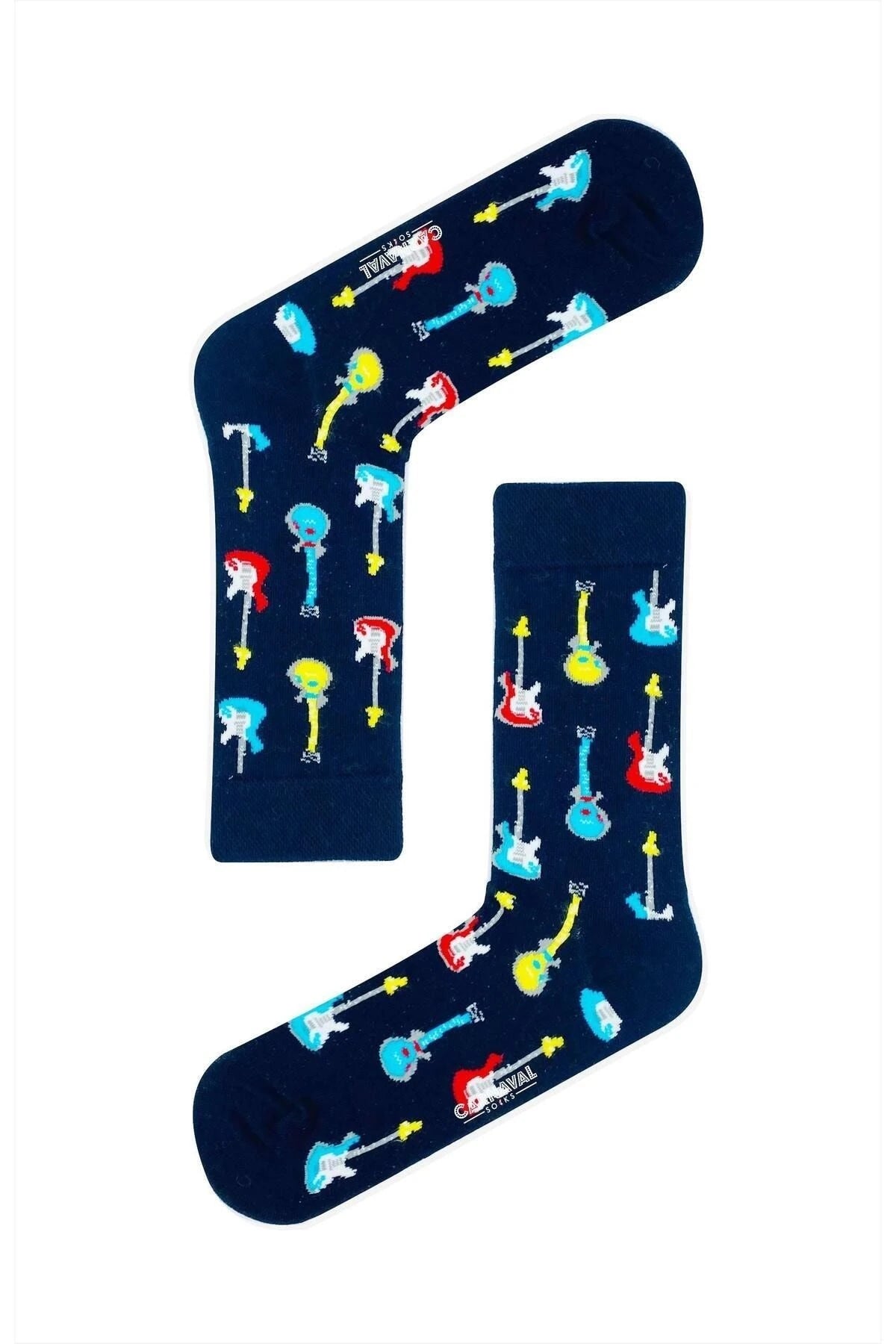 Electric Guitar Black Socks (Unisex)