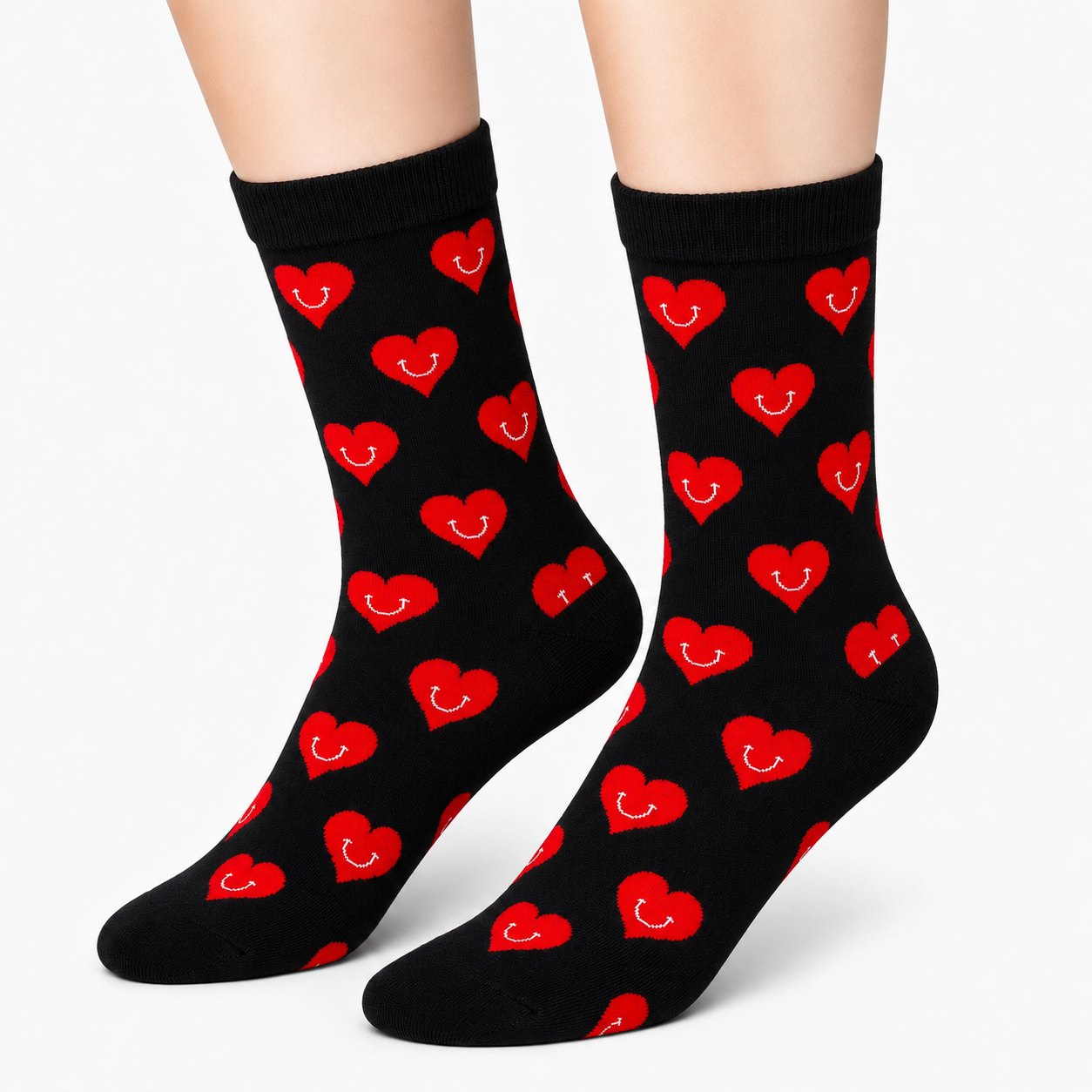 Smiling Hearts Socks (Women's)
