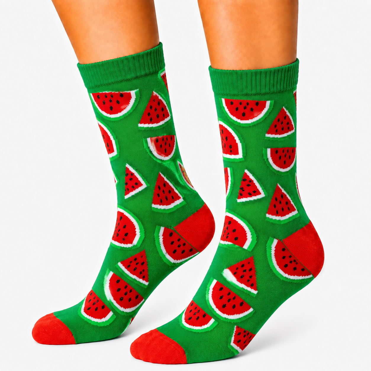 Green Watermelon Socks (Unisex)