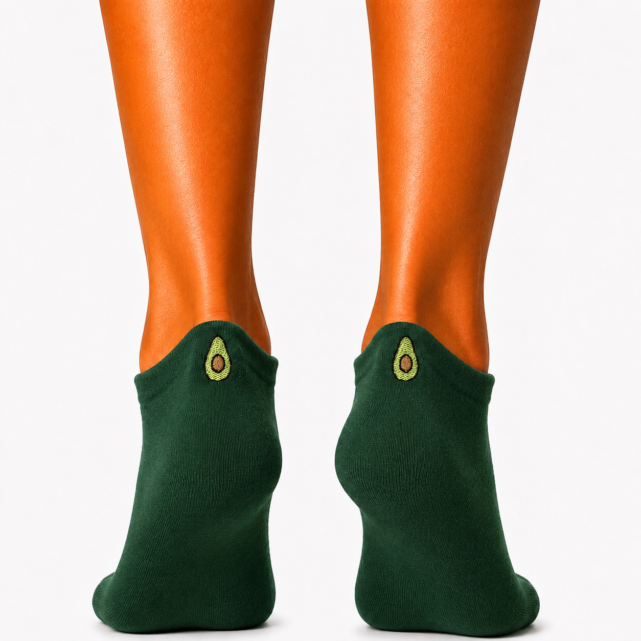 Short Avocado Emoji Embroidered Socks (Women’s)