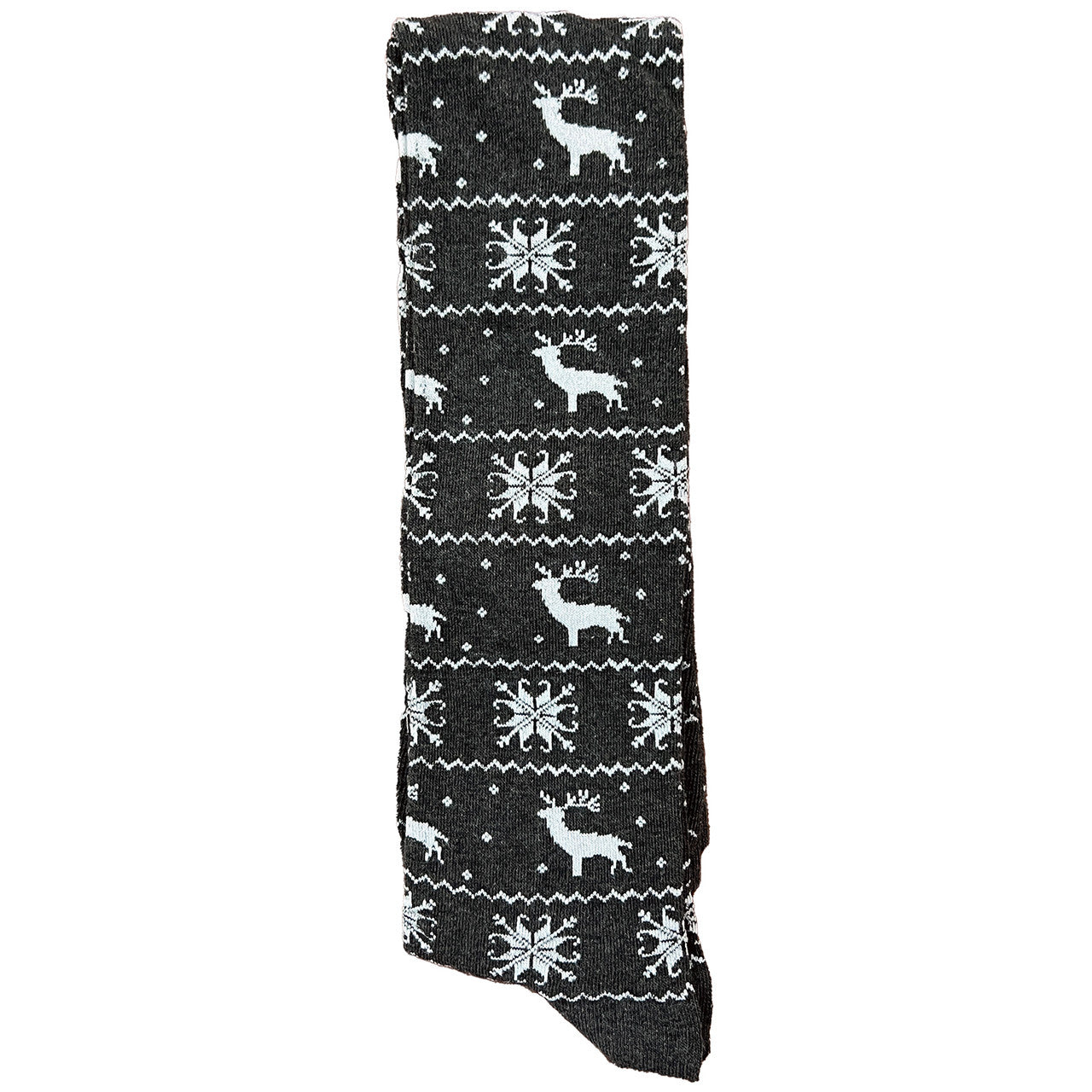 Knee high Christmas socks charcoal