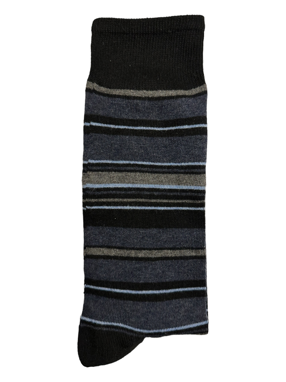 Striped Suit Socks Blue Grey & Baby Blue (Mens)