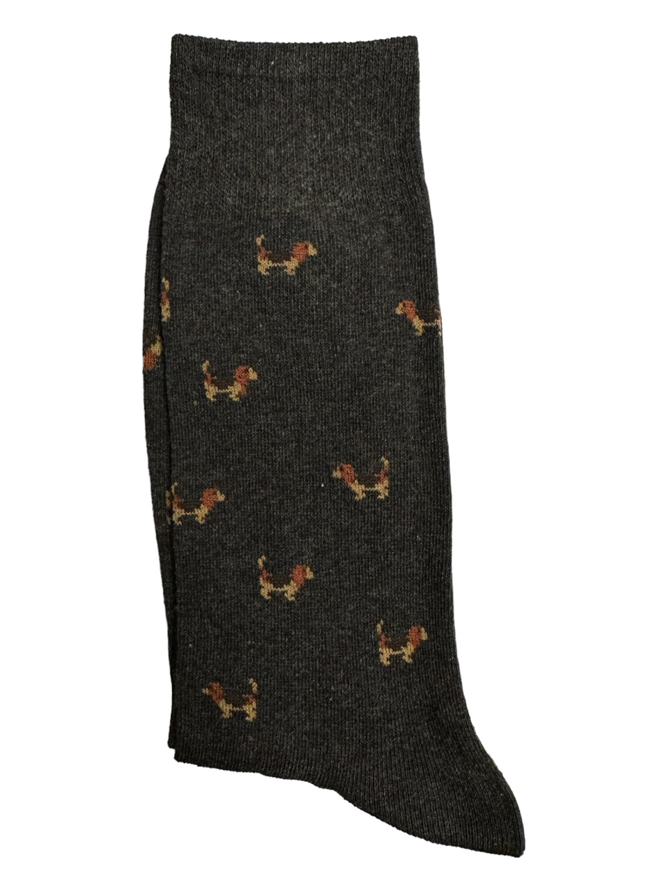 Grey Suit Socks Brown Dogs (Mens)