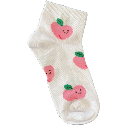 Pink Apples Socks (Kids) - Fruit Socks Collection