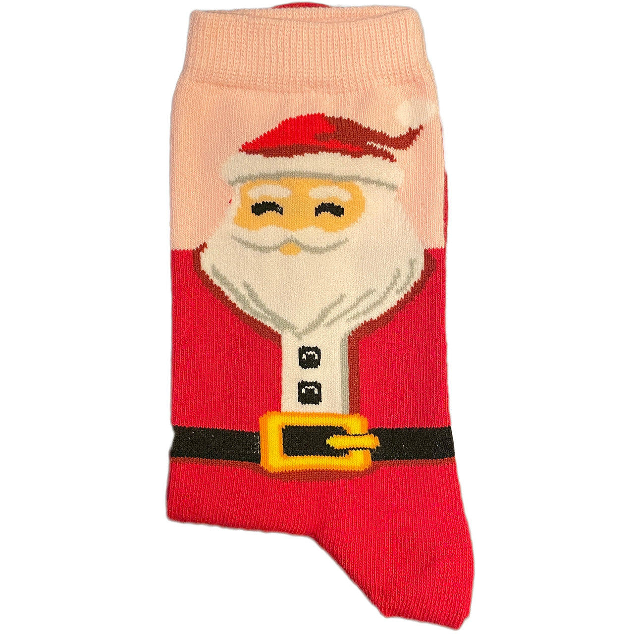 Step into the holiday season with a playful twist in our pink background big Santa women's socks! Featuring a bold, fun Santa Claus design on a vibrant pink backdrop, these socks bring a cheerful and festive flair to any outfit. Crafted for comfort and style, these cozy women's Christmas socks are perfect for spreading holiday cheer, whether you're relaxing at home or gifting a loved one. Made with high-quality materials, they offer a soft, snug fit that keeps you cozy all season long. Add these funny Santa