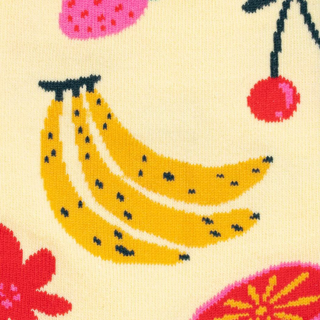 You’re on a warm sun-soaked beach sipping an ice cold glass of fruit punch, with every care in your life miles away. Or you’ll feel that way after sliding these beauties over your toes. Another popular Design A Sock Contest entry has found its way to becoming one of our favorite pairs, and the only thing that could make it better might be a tiny paper umbrella.