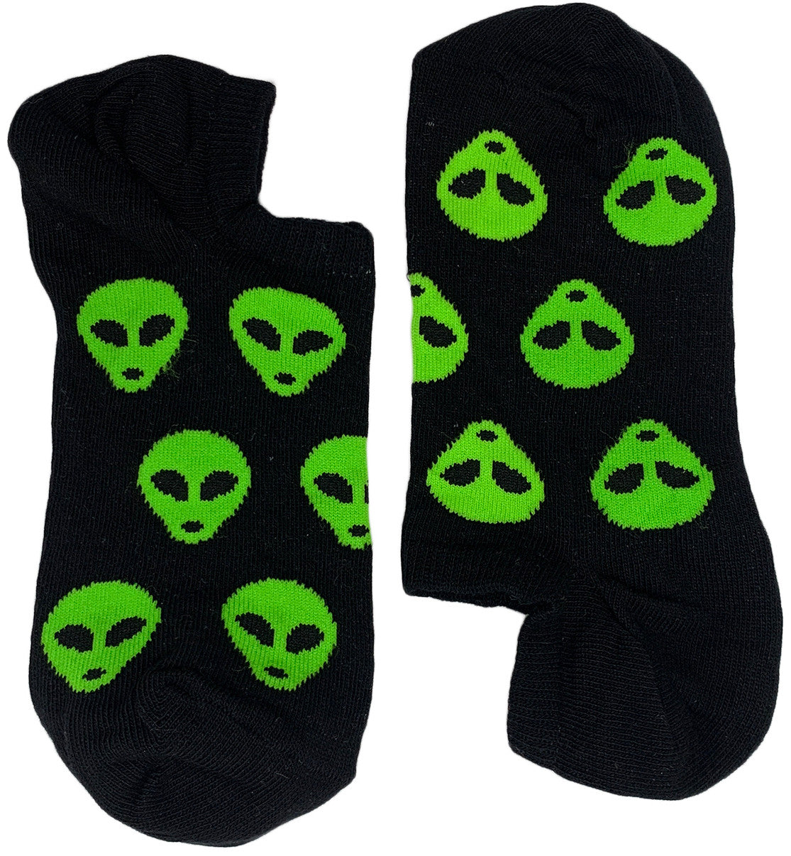 Aliens Green on Black Short (Women)