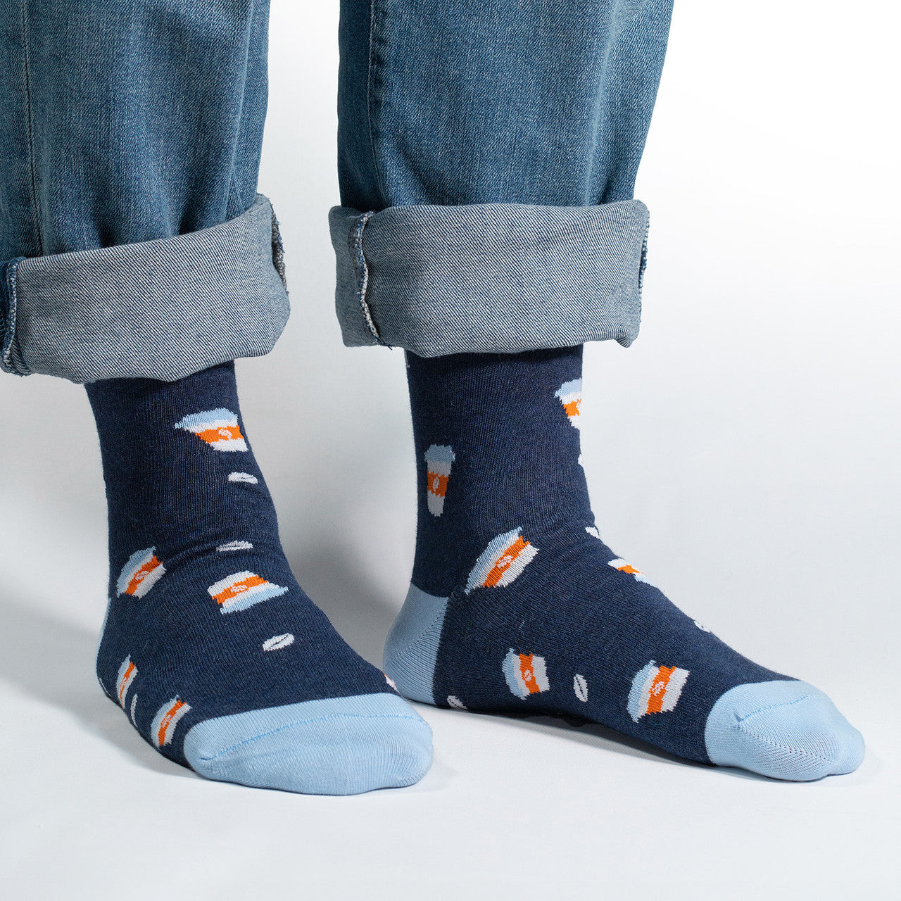 Brew up some style with our Coffee Cups Socks! These socks feature a charming pattern of coffee cups, perfect for expressing your love for this beloved beverage. Crafted for comfort and flair, these socks are an ideal choice for coffee enthusiasts who want to add a touch of their favorite brew to their everyday wardrobe.
Whether you're heading to a cafe or just enjoying a cozy day at home, our Coffee Cups Socks are the perfect accessory. Step into the world of caffeine and fashion – order your pair today a