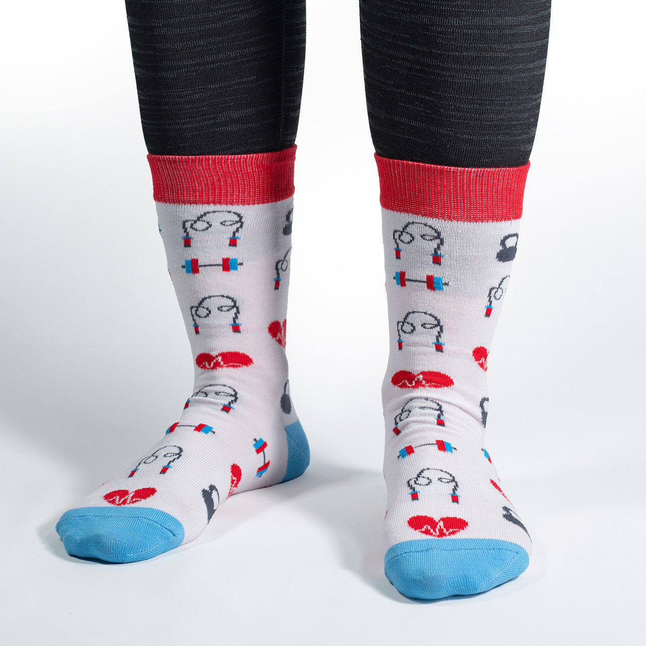 Elevate your workout style with our Gym Icons Socks – where comfort meets motivation. Featuring a dynamic pattern of fitness-inspired icons, these socks are designed to keep you on your toes, quite literally!
Crafted for performance and style, our Gym Icons Socks are perfect for fitness enthusiasts who want to showcase their passion for an active lifestyle. From dumbbells to sneakers, these socks are a subtle yet stylish way to express your commitment to health and well-being.
Step into your next workout