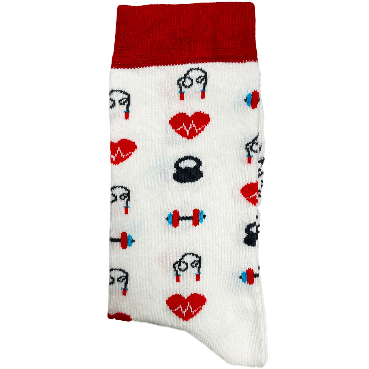 Elevate your workout style with our Gym Icons Socks – where comfort meets motivation. Featuring a dynamic pattern of fitness-inspired icons, these socks are designed to keep you on your toes, quite literally!
Crafted for performance and style, our Gym Icons Socks are perfect for fitness enthusiasts who want to showcase their passion for an active lifestyle. From dumbbells to sneakers, these socks are a subtle yet stylish way to express your commitment to health and well-being.
Step into your next workout