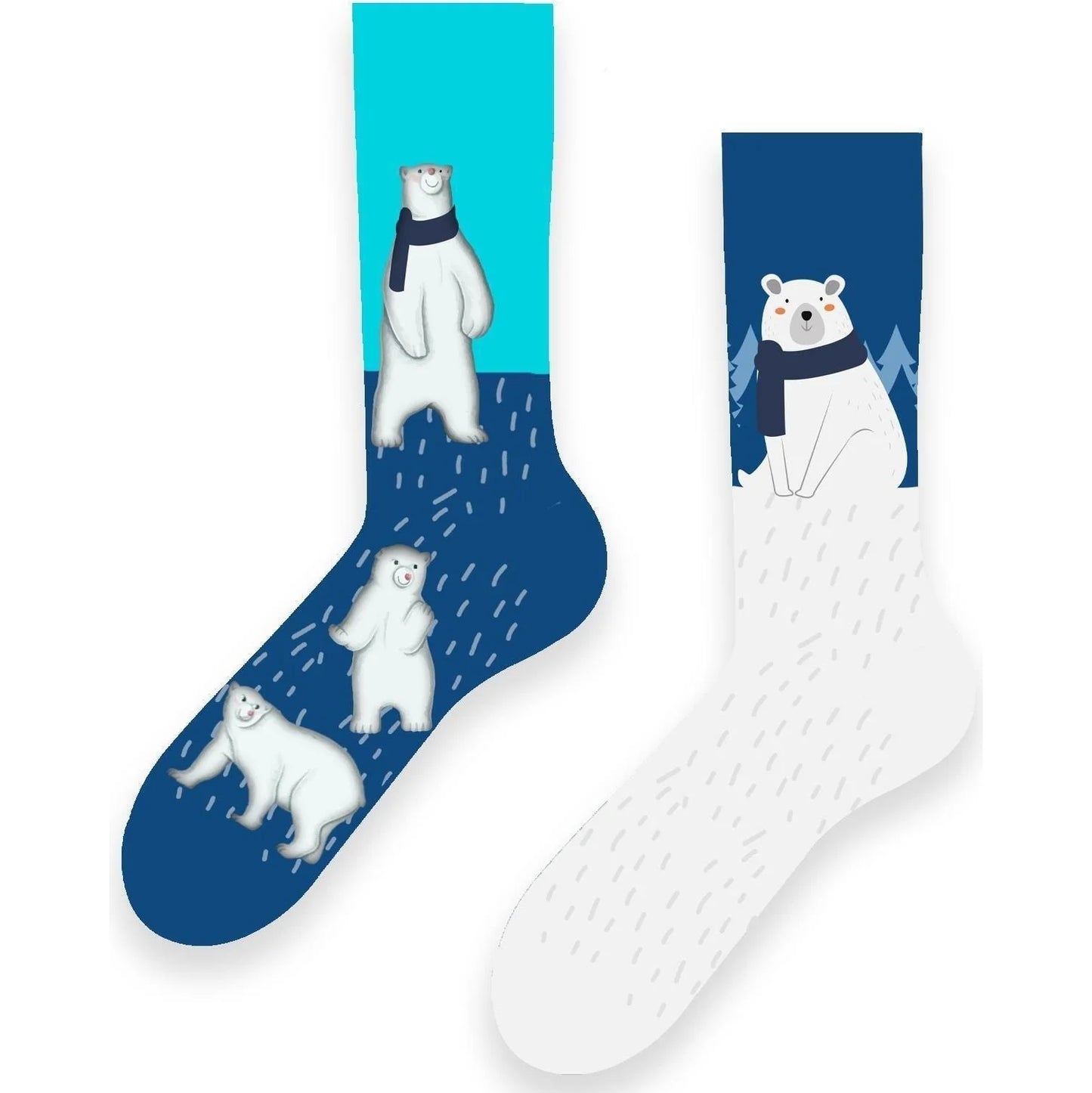 Polar Bear Winter Socks (Unisex)