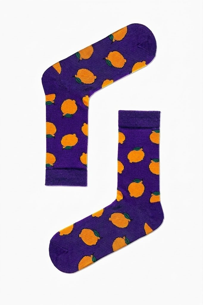 Purple Lemon Socks (Unisex)