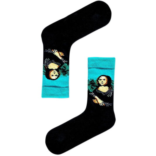 Unisex socks featuring the Mona Lisa painting by Leonardo da Vinci