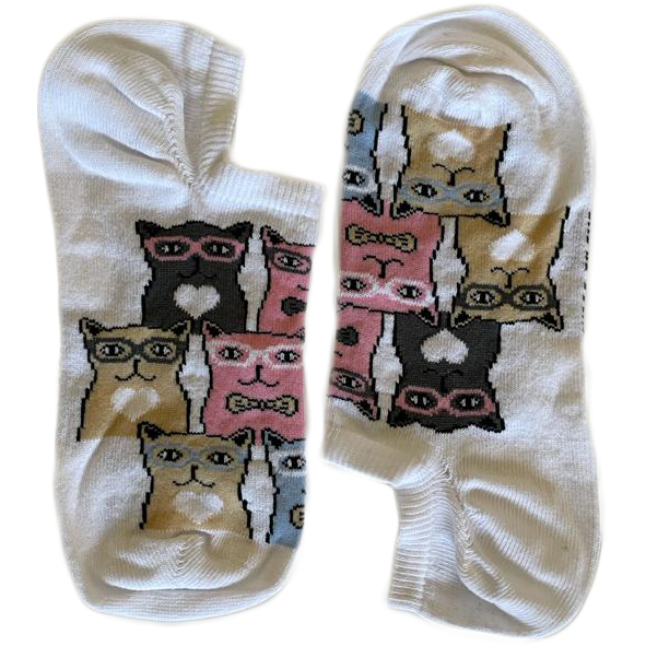 Nerdy Cats White Short (Women)