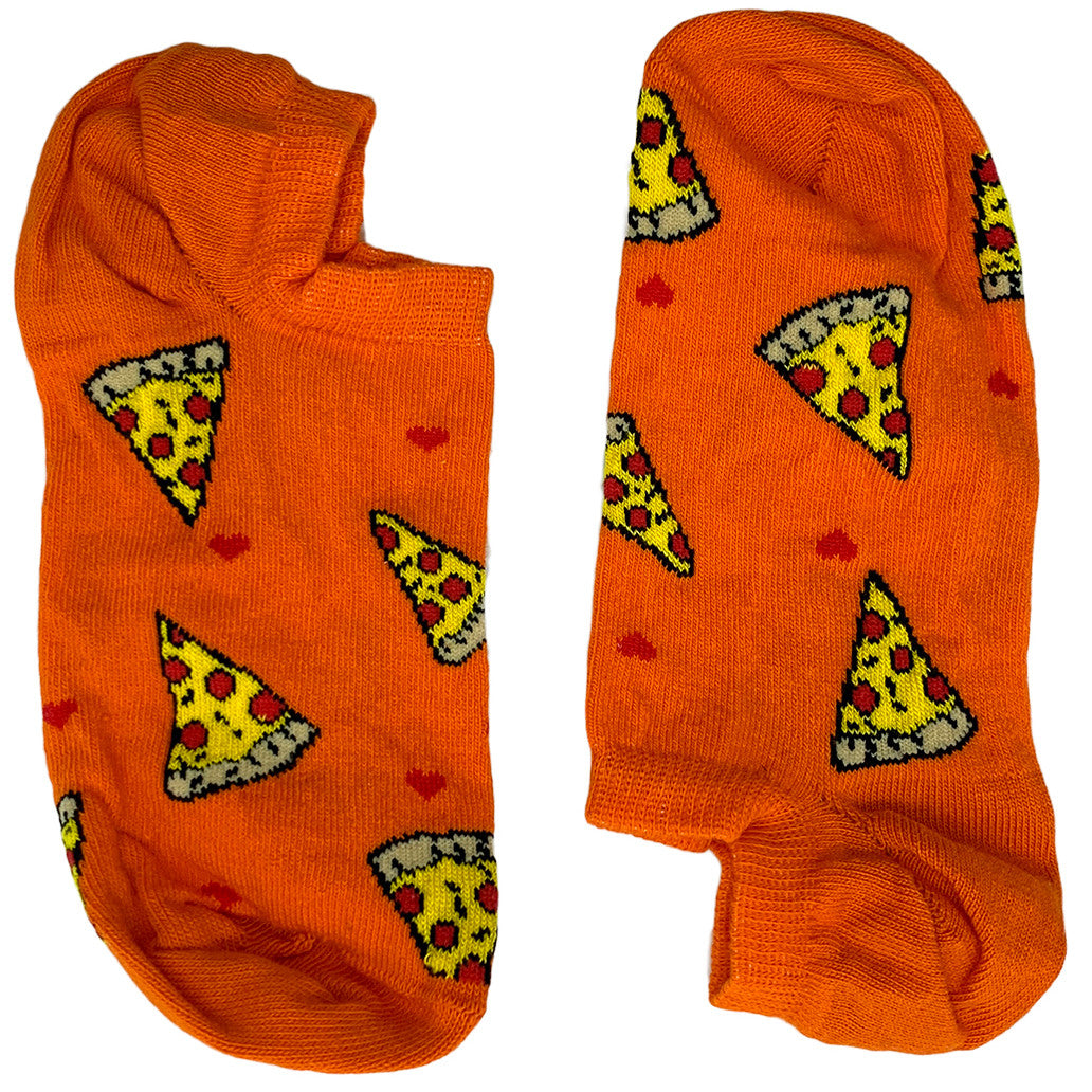 Pizza Small Print Orange Short (Women)