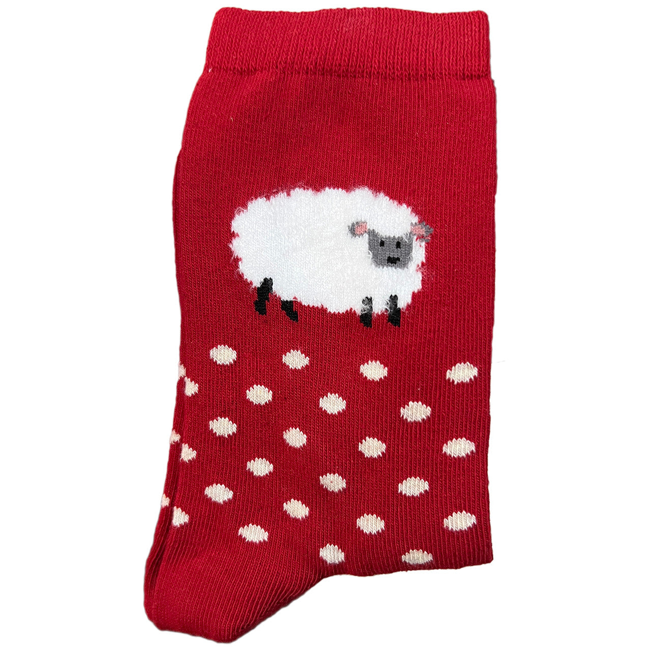 What happens if you keep on counting all sheep on this pair of socks? These little cute sheep socks will keep you warm and comfy!