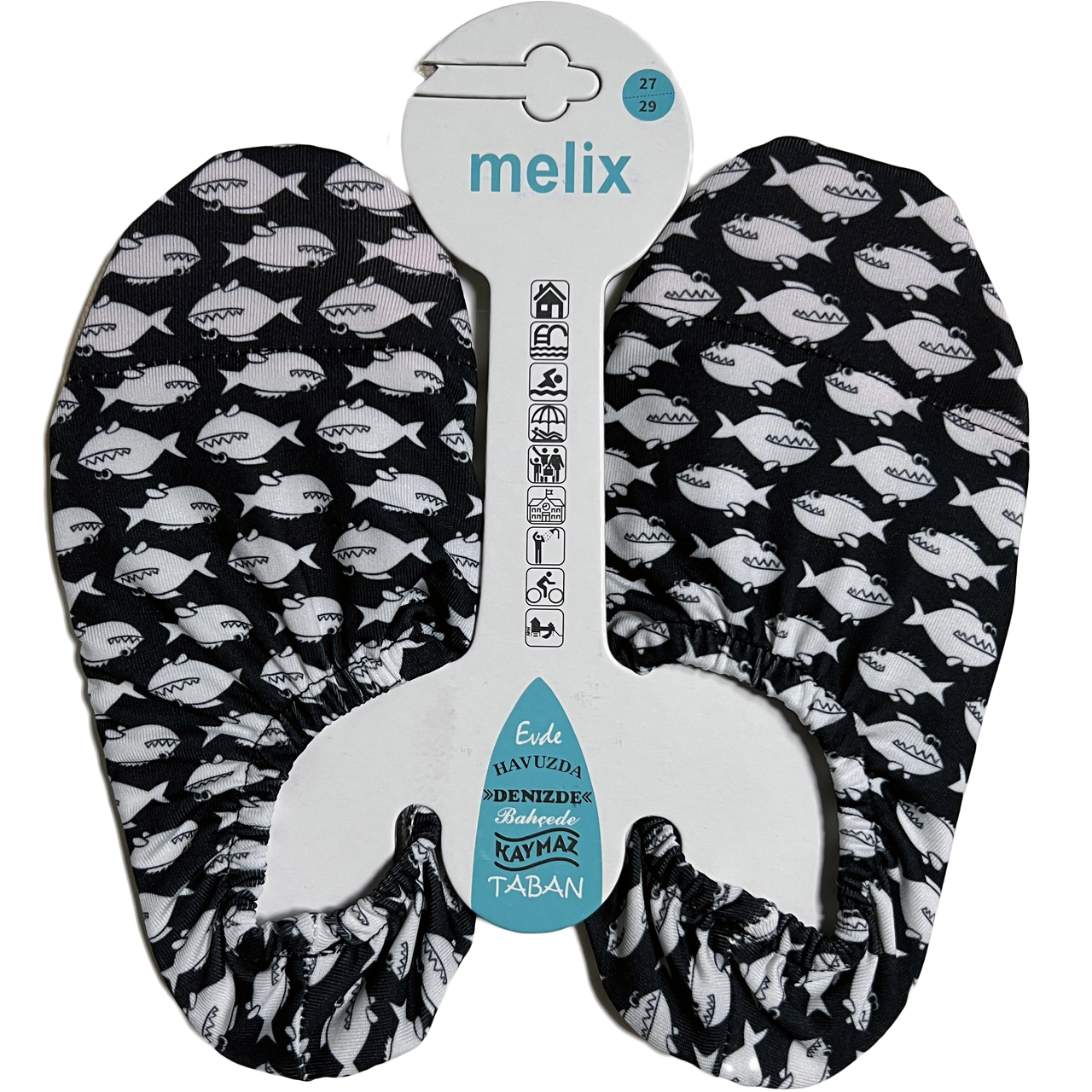 Anti Slip Pool Socks Piranha (Kids)