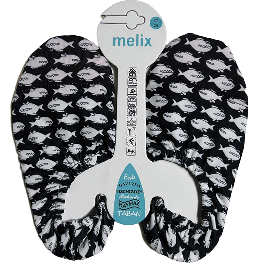 Anti Slip Pool Socks Piranha (Kids)