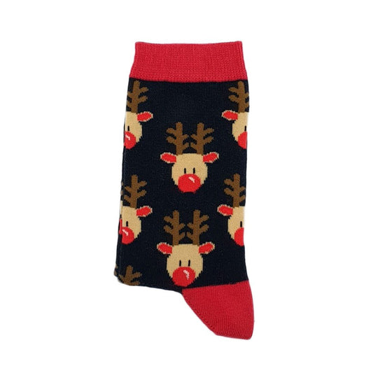 Reindeer Faces Black (Women's)