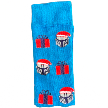 Shop funky blue Christmas socks for men at Socksat! Featuring playful Christmas gift prints, these fun and festive socks make the perfect holiday gift. Soft, comfortable, and stylish—spread holiday cheer one step at a time!*