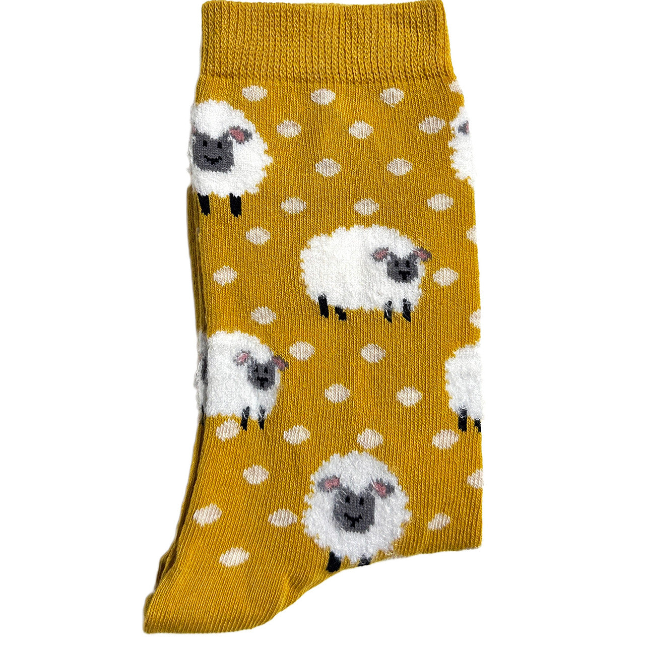 What happens if you keep on counting all sheep on this pair of socks? These little cute sheep socks will keep you warm and comfy!