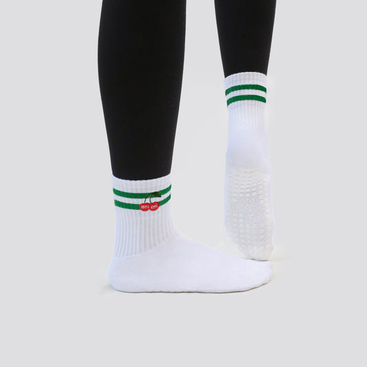 Reformé Socks Collab - White Socks Cherry