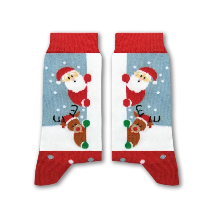 Sikasok Peek-a-Boo Santa Socks