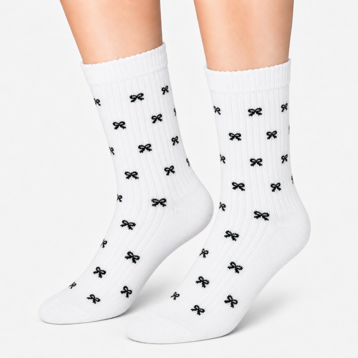 Bow Print Socks (Women's)