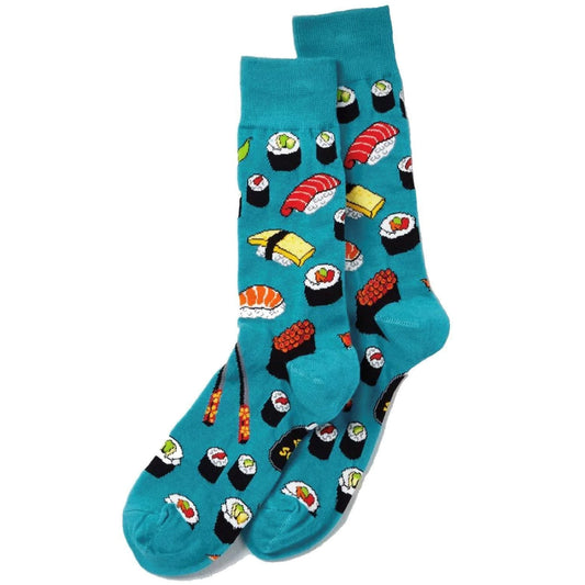 Sushi Pattern Green Socks (Unisex)