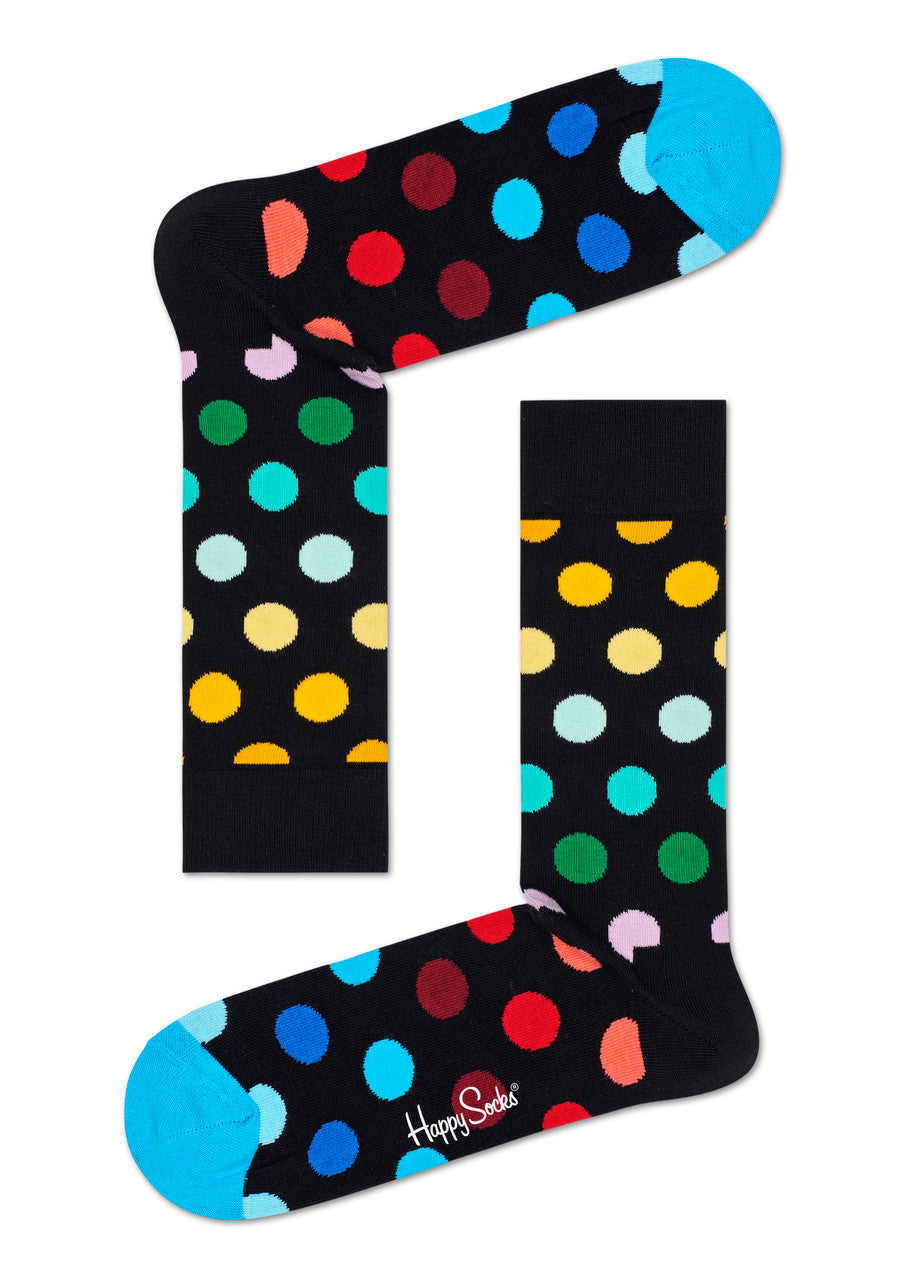 Happy Socks - Big Dot Blue Toes Socks (Men)