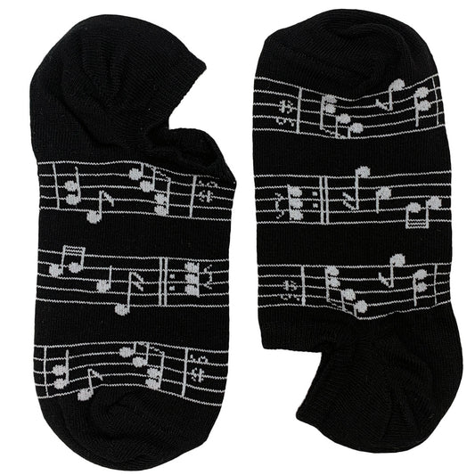Musical Notes Black Short (Women)