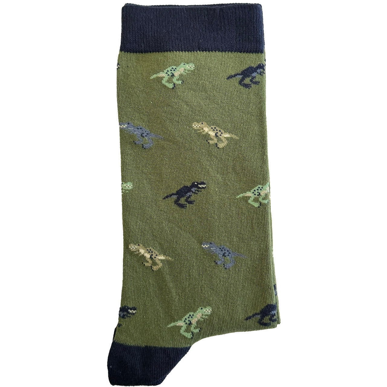 Stride into adventure with our Green Dinosaur Socks! These playful socks feature a charming green dinosaur design, adding a touch of prehistoric fun to your daily ensemble. Crafted for comfort, these socks are perfect for dino enthusiasts and those who appreciate a dash of whimsy in their wardrobe. Let your socks make a statement – stomp into style with our Green Dinosaur Socks. Grab your pair today and inject a dose of Jurassic joy into your sock collection!