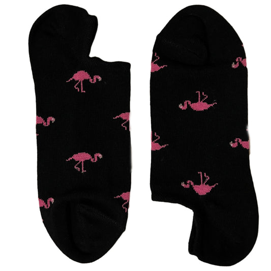 Navy Flamingo Short Socks