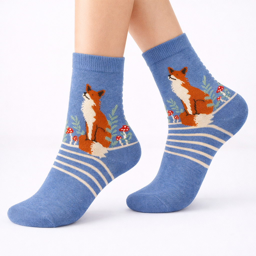 Blue Field Fox Socks (Women’s)