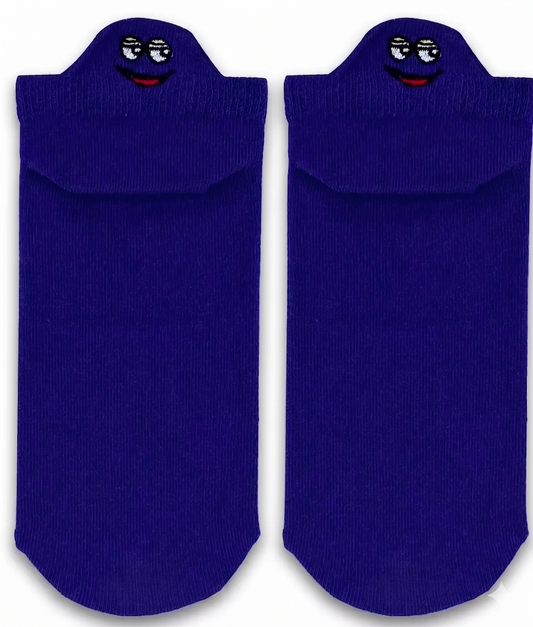 Short Cookie Monster Embroidered Socks (Women’s)