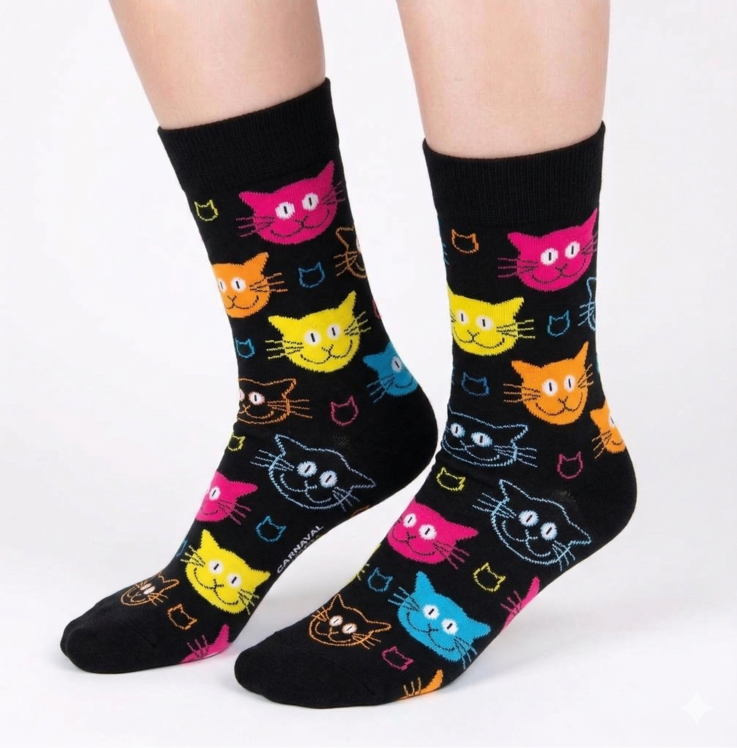 Colorful Cat Socks (Unisex)