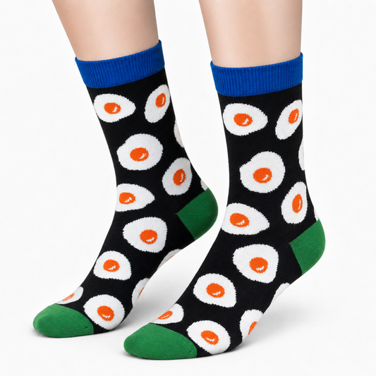 Egg Socks - Green & Blue Accents (Unisex)