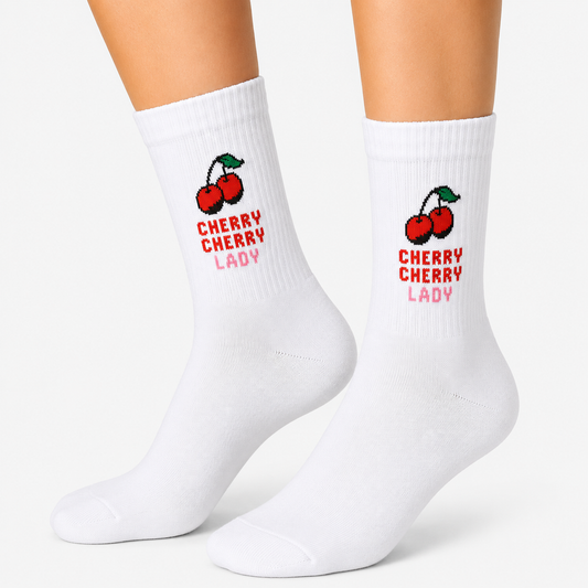 Cherry Cherry Lady Sports Socks (Women's)