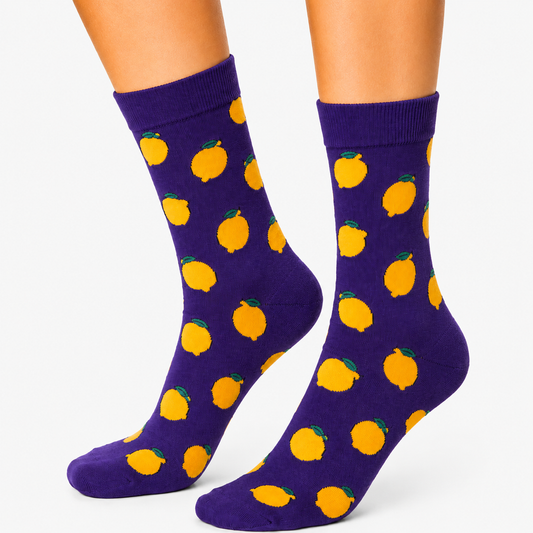 Purple Lemon Socks (Unisex)