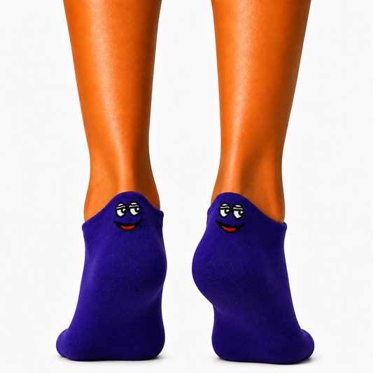 Short Cookie Monster Embroidered Socks (Women’s)