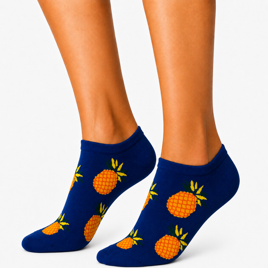 Short Purple Pineapple Socks (Women’s)