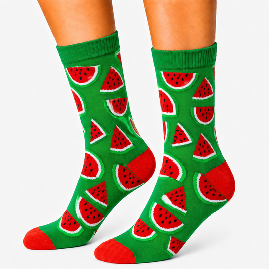 Green Watermelon Socks (Unisex)