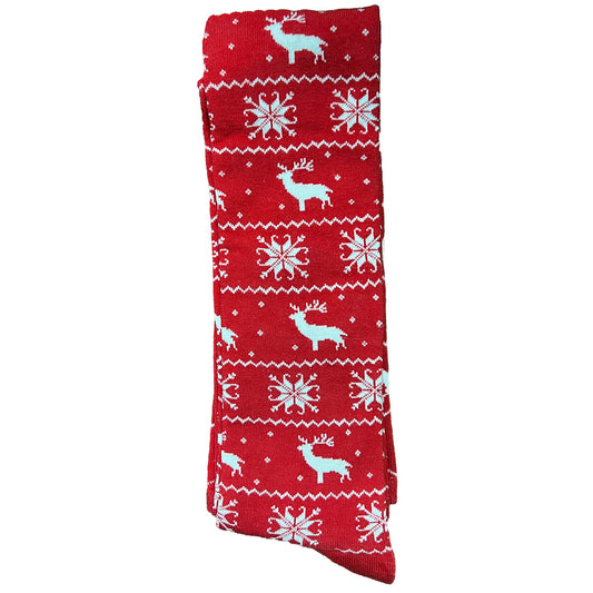 Knee high Christmas socks red