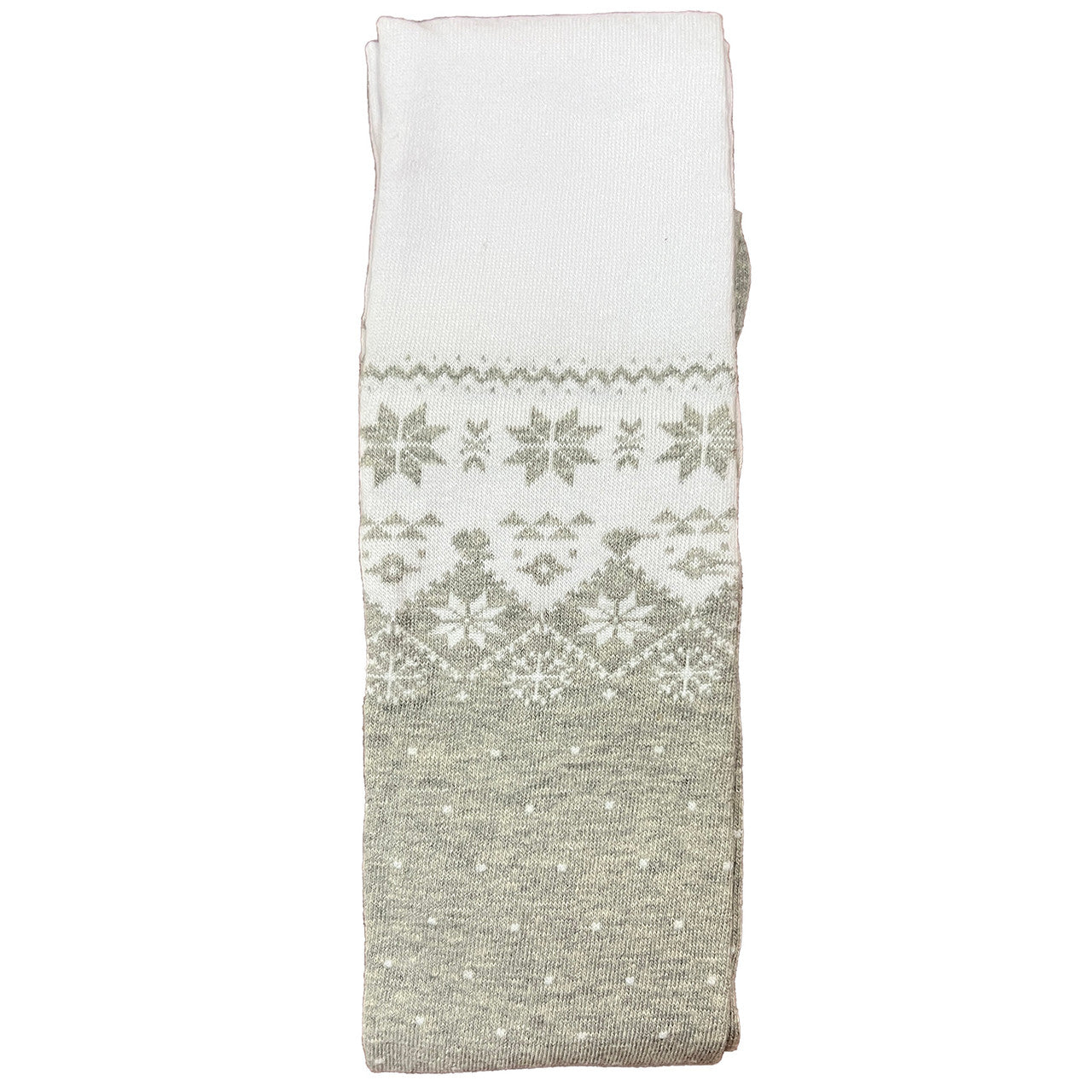 Knee high Christmas socks white and light grey