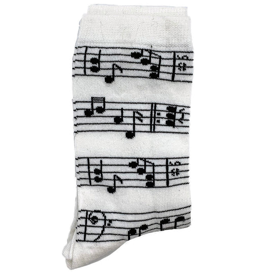 Musical Notes White (Unisex)